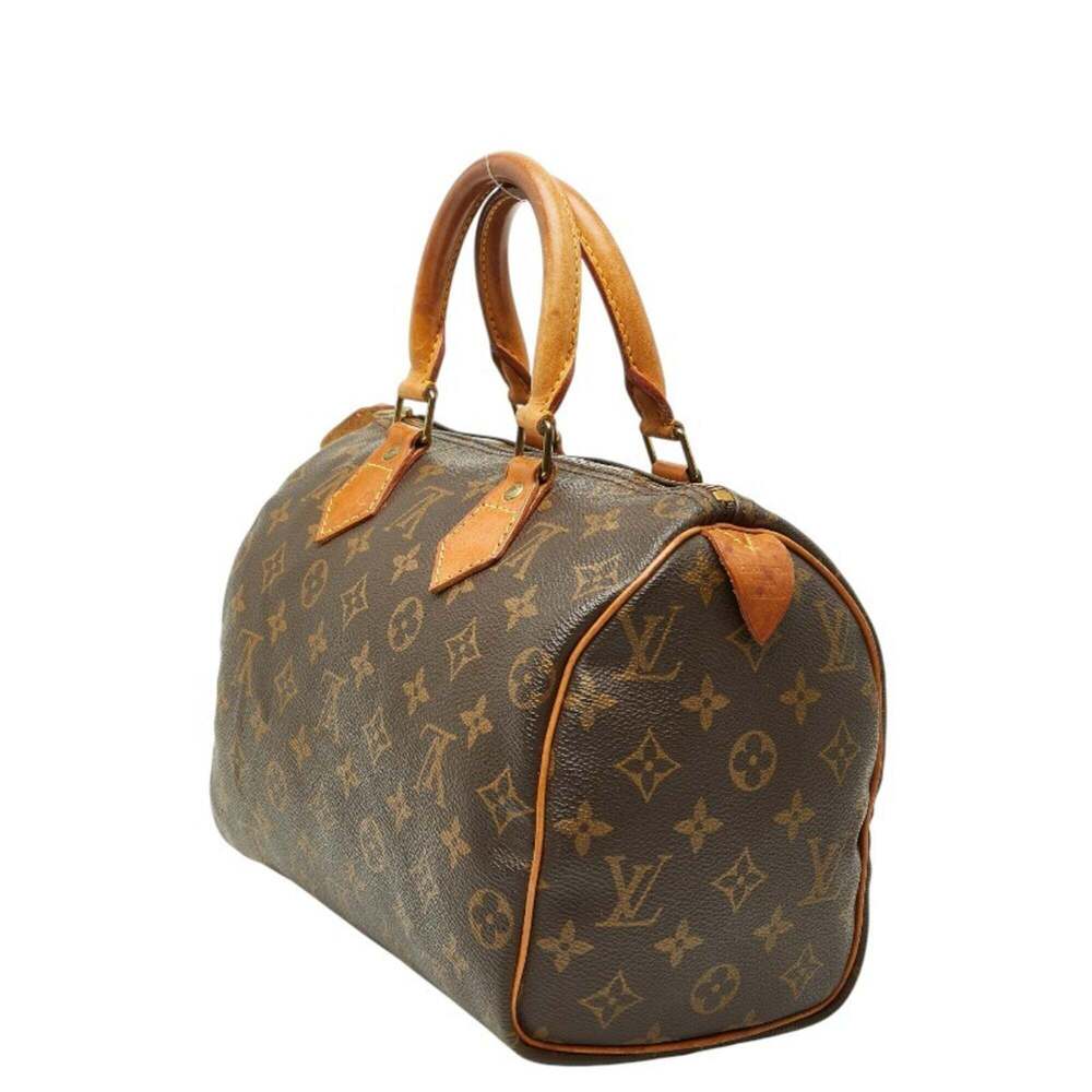 LOUIS VUITTON Brown Monogram Leather Speedy 25 Boston Bag - Picture 2 of 11